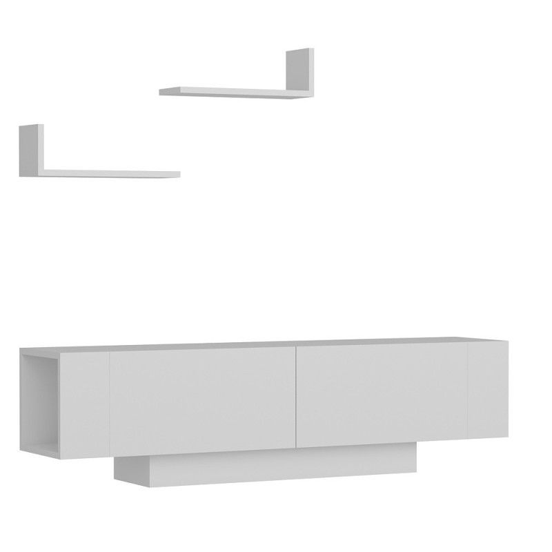 Hanah Home TV Unit Ekol - White White