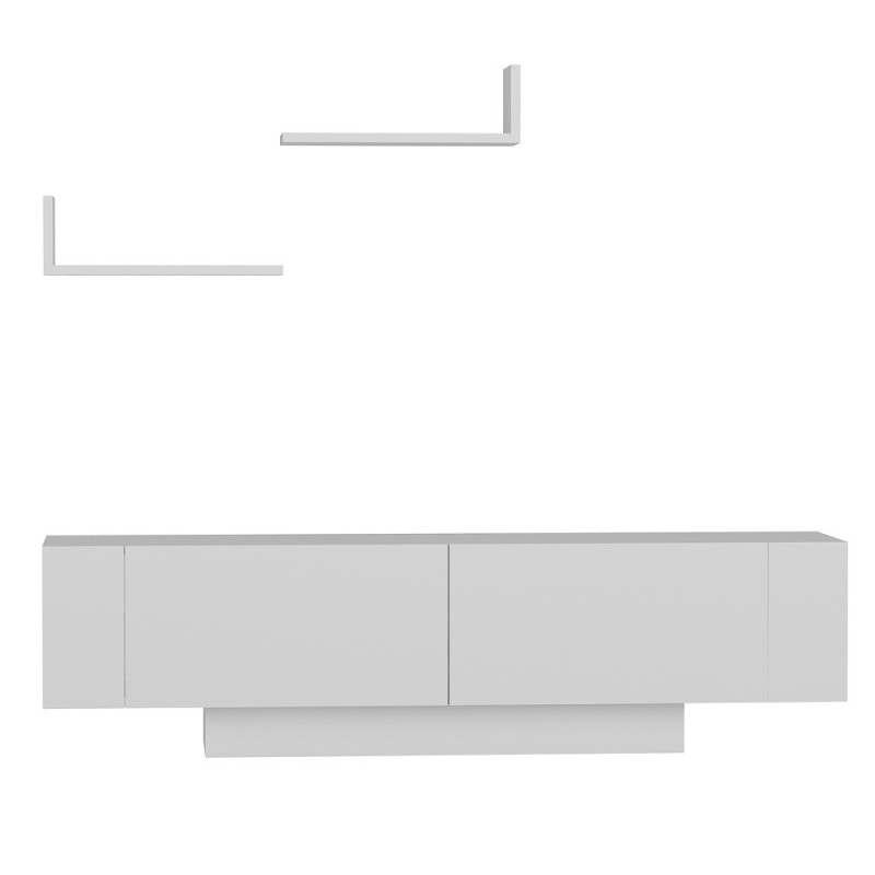 Hanah Home TV Unit Ekol - White White