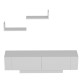 TV Unit Ekol - White White Hanah Home TV Unit Ekol - White White