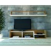 Hanah Home TV Unit Kale - Teak, White White
Teak