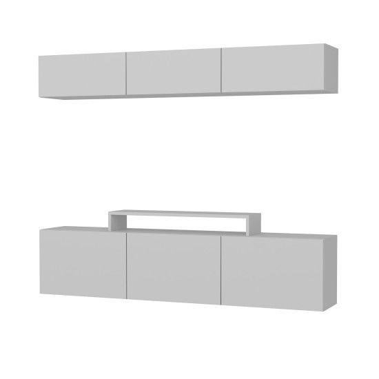 Σύνθεση Τηλεόρασης Line - Χρώμα Λευκό - 180x37.4x40εκ