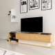 Έπιπλο Τηλεόρασης Liza - Χρώμα Teak Λευκό - 180x30x40εκ Έπιπλο Τηλεόρασης Liza - Χρώμα Teak Λευκό - 180x30x40εκ