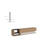 Έπιπλο Τηλεόρασης Liza - Χρώμα Teak Λευκό - 180x30x40εκ