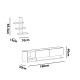 Έπιπλο Τηλεόρασης Liza - Χρώμα Teak Λευκό - 180x30x40εκ Έπιπλο Τηλεόρασης Liza - Χρώμα Teak Λευκό - 180x30x40εκ
