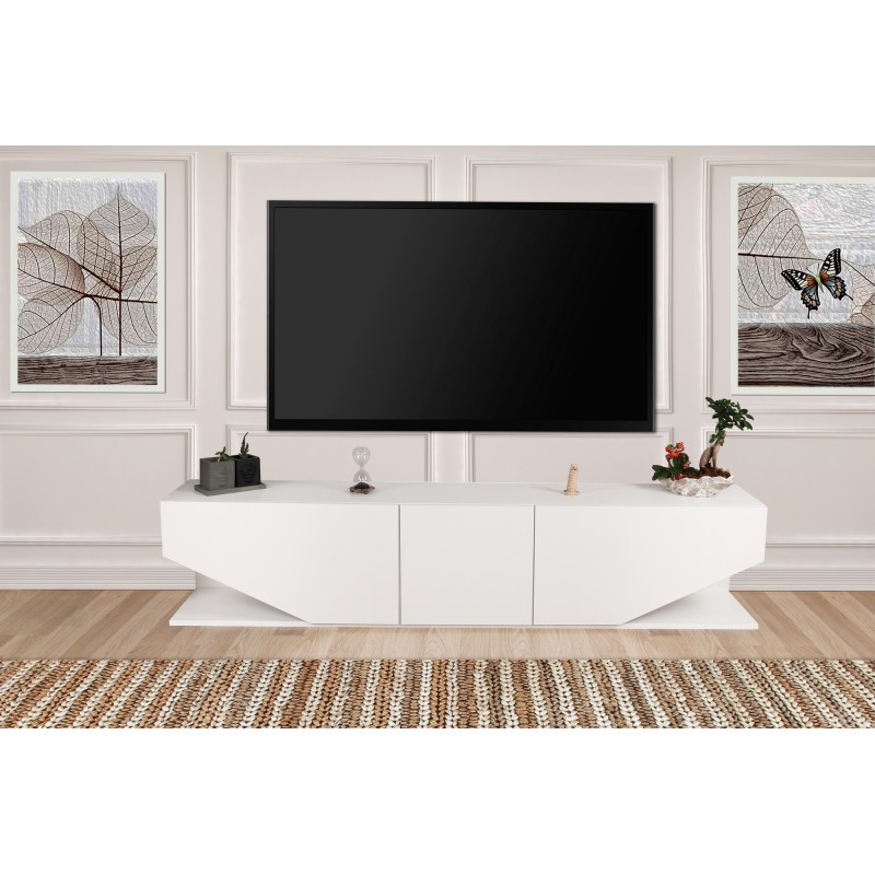 Hanah Home TV Stand Inci - White White
