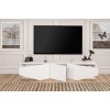 Hanah Home TV Stand Inci - White White