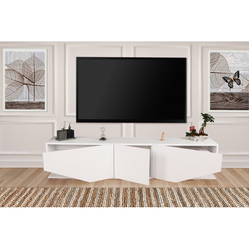 Hanah Home TV Stand Inci - White White