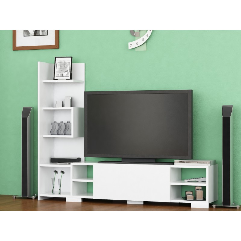 Hanah Home TV Unit Pera - White White