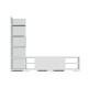 TV Unit Pera - White White Hanah Home TV Unit Pera - White White