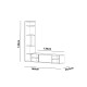 TV Unit Pera - White White Hanah Home TV Unit Pera - White White