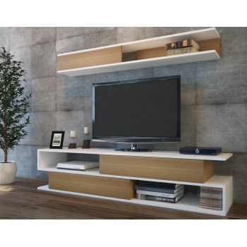 TV Unit Sims - White, Teak White
Teak