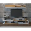 Hanah Home TV Unit Sims - White, Teak White
Teak