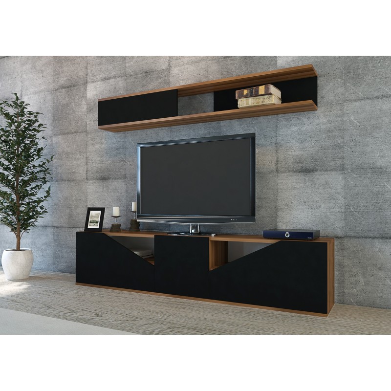 Hanah Home TV Unit Taç - Walnut, Black Walnut
Black