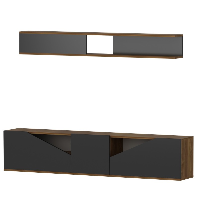 Hanah Home TV Unit Taç - Walnut, Black Walnut
Black