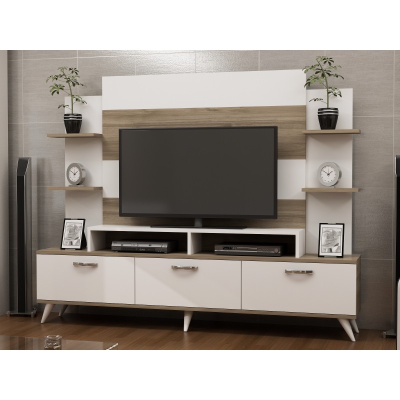 Hanah Home TV Unit Diana - White, Walnut White
Walnut