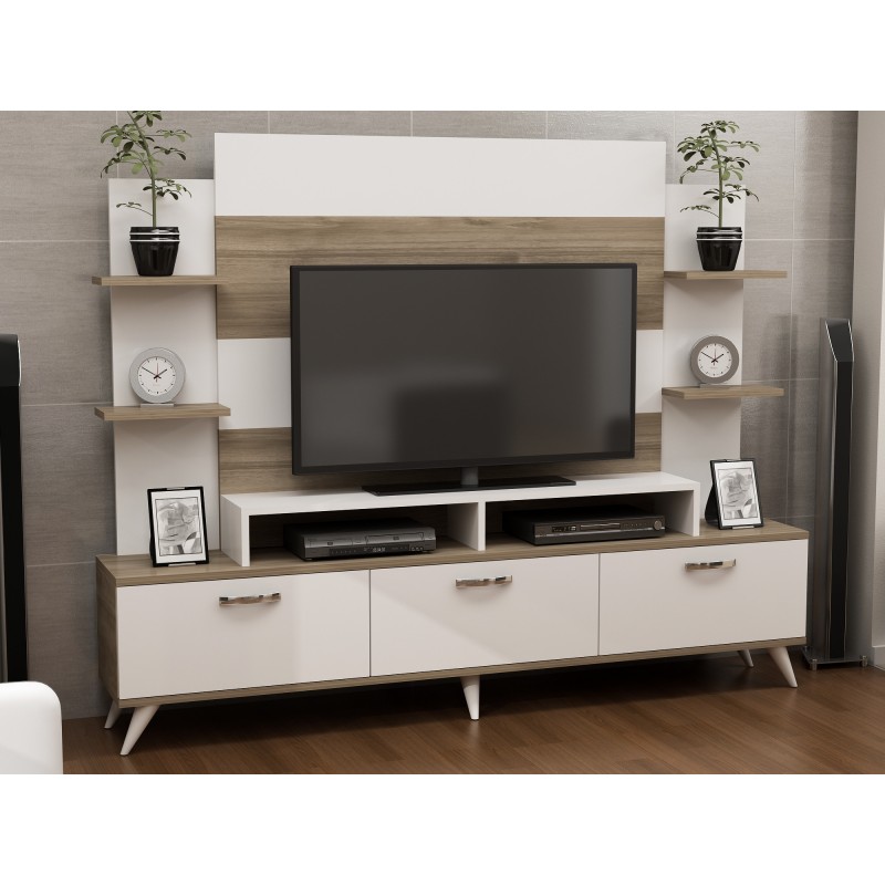 Hanah Home TV Unit Diana - White, Walnut White
Walnut