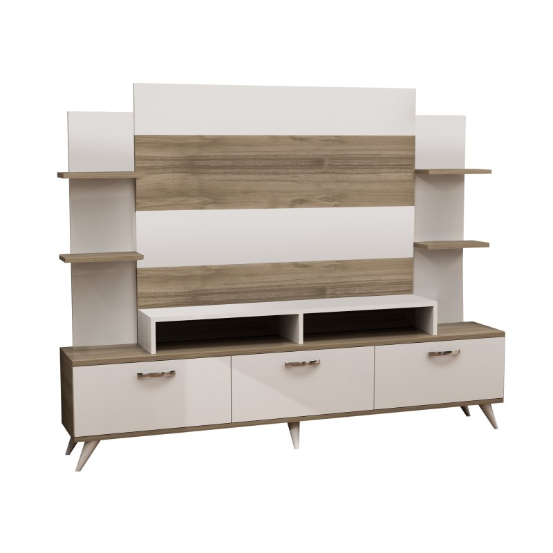 Hanah Home TV Unit Diana - White, Walnut White
Walnut