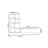 Hanah Home TV Unit Bare - White White