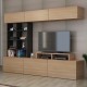 Σύνθεση Τηλεόρασης Sasa - Χρώμα Φυσικό Teak Μαύρο - 180x37x40εκ Σύνθεση Τηλεόρασης Sasa - Χρώμα Φυσικό Teak Μαύρο - 180x37x40εκ