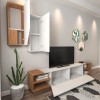 Hanah Home TV Unit Zebra - White, Teak White
Teak