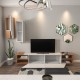 Hanah Home TV Unit Zebra - White, Teak White
Teak