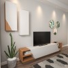 Hanah Home TV Unit Zebra - White, Teak White
Teak