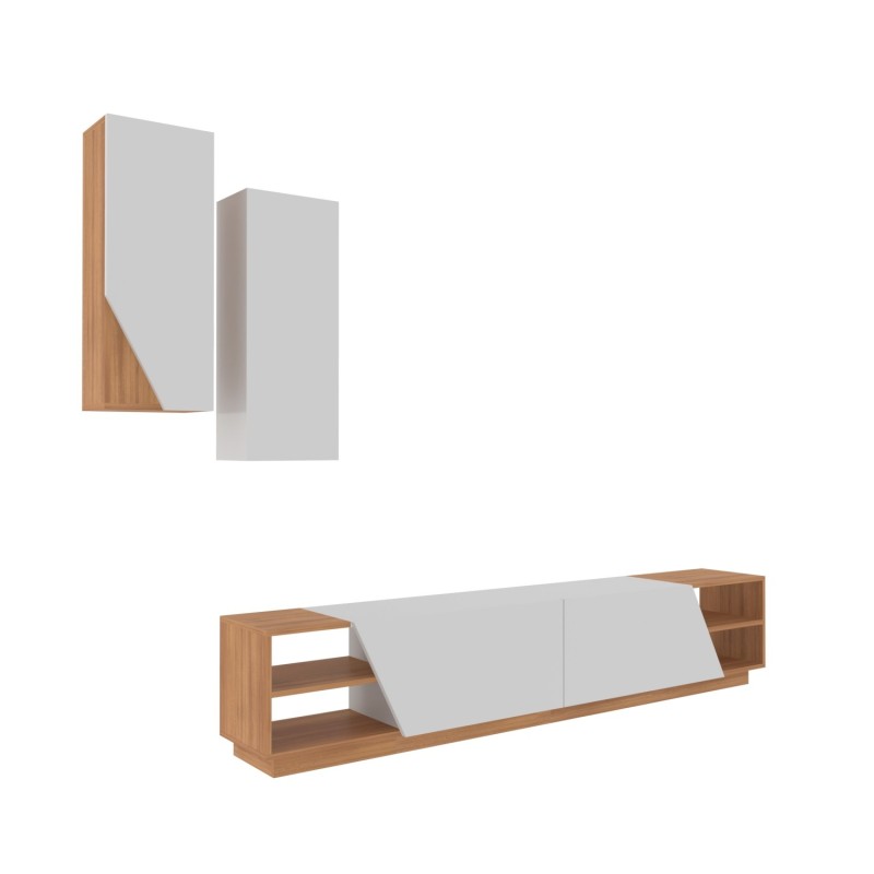 Hanah Home TV Unit Zebra - White, Teak White
Teak