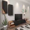 Hanah Home TV Unit Zebra - Black, Teak Black
Teak