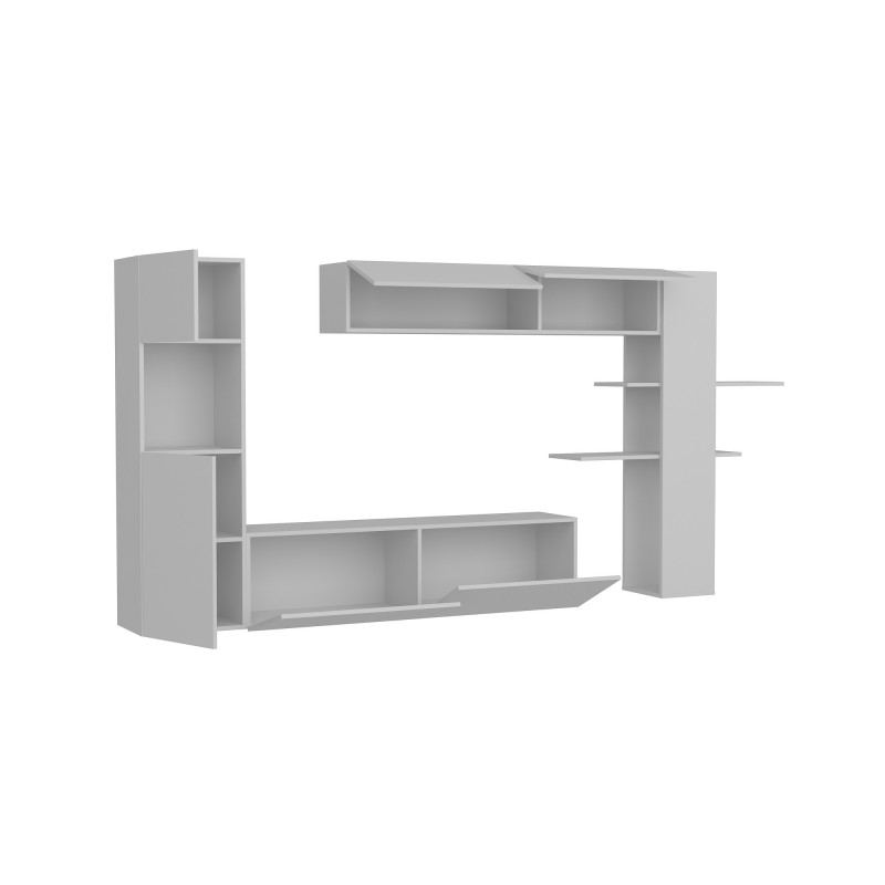 Σύνθεση Τηλεόρασης Maxi - Χρώμα Λευκό - 215x31,5x150εκ