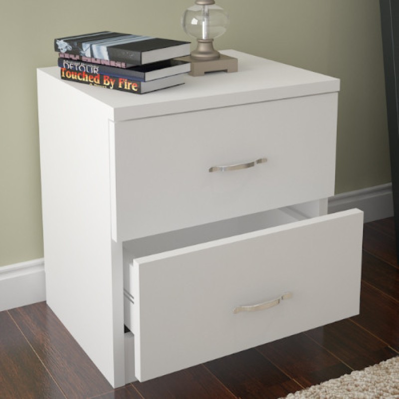 Hanah Home Nightstand Sine - White White