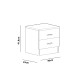 Hanah Home Nightstand Sine - White White