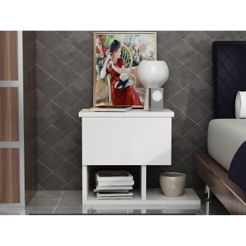 Nightstand Yasso - White White