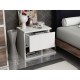 Nightstand Yasso - White White Hanah Home Nightstand Yasso - White White