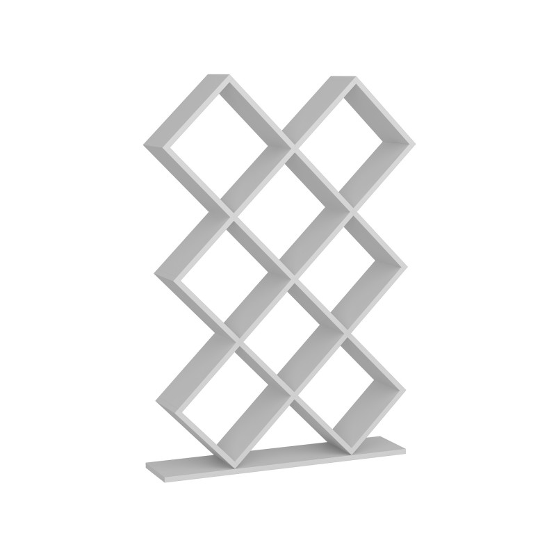 Βιβλιοθήκη Kumsal - Χρώμα Λευκό - 90x20x129εκ