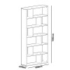 Hanah Home Bookshelf Form White