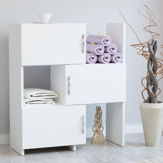 Ντουλάπι Anna 65x31,5x89,8εκ - Χρώμα Λευκό