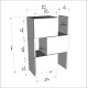Ντουλάπι Anna 65x31,5x89,8εκ - Χρώμα Λευκό