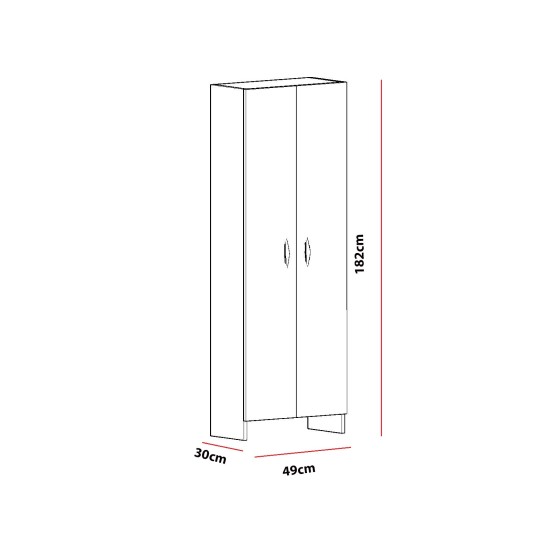 Hanah Home Multi Purpose Cabinet Atlantis - White White