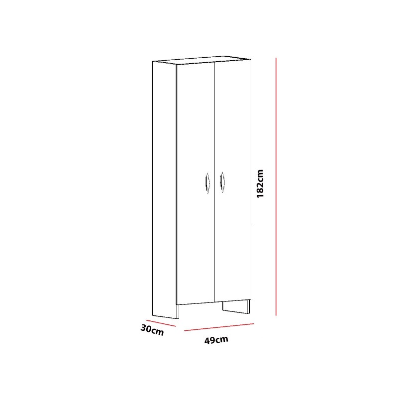 Hanah Home Multi Purpose Cabinet Atlantis - White White