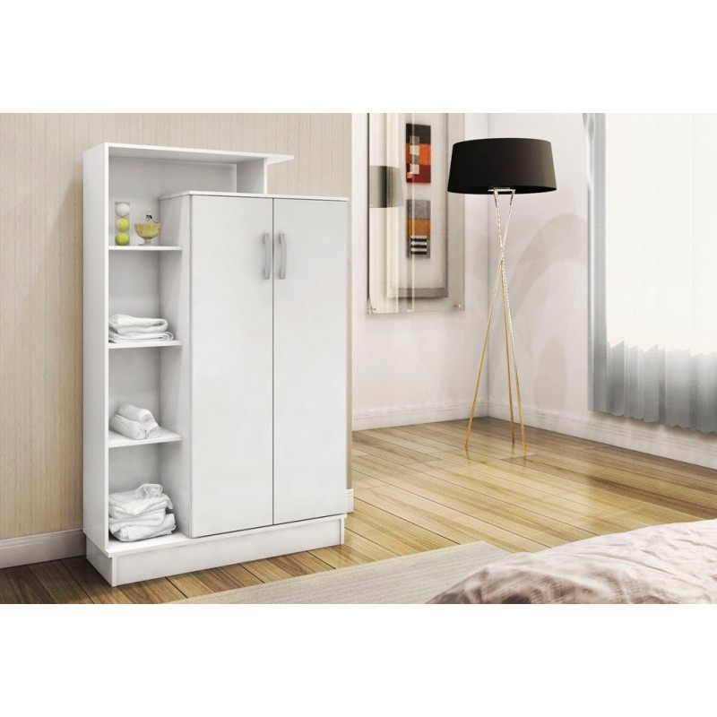 Παπουτσοθήκη Ντουλάπι Gupse - Χρώμα Λευκό - 90x29,5x140εκ