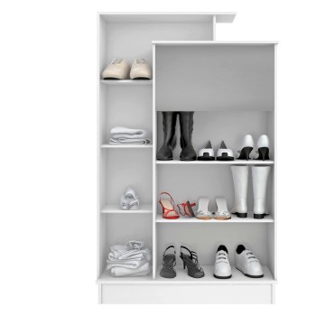 Παπουτσοθήκη Ντουλάπι Gupse - Χρώμα Λευκό - 90x29,5x140εκ