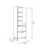 Hanah Home Multi Purpose Cabinet Sezen - White White