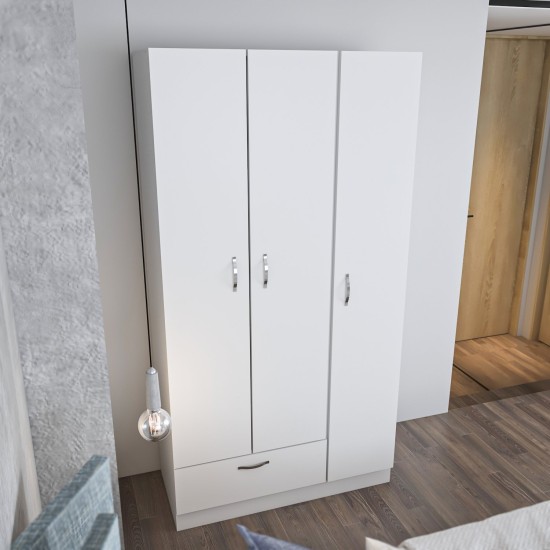 Wardrobe Gabi White Hanah Home Wardrobe Gabi White