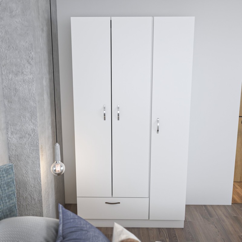 Hanah Home Wardrobe Gabi White