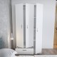 Wardrobe Gabi White Hanah Home Wardrobe Gabi White