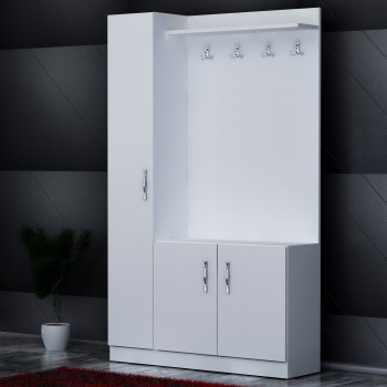 Hall Stand Naturel - White White