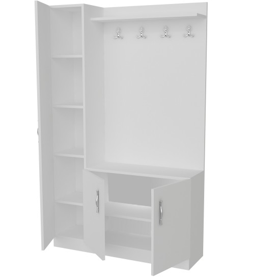 Hanah Home Hall Stand Naturel - White White
