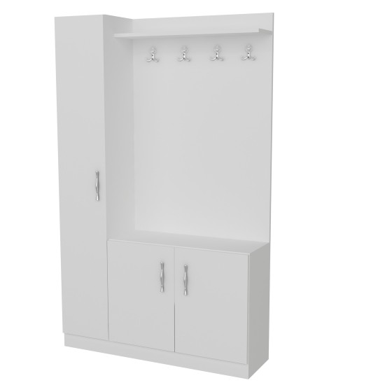 Hanah Home Hall Stand Naturel - White White