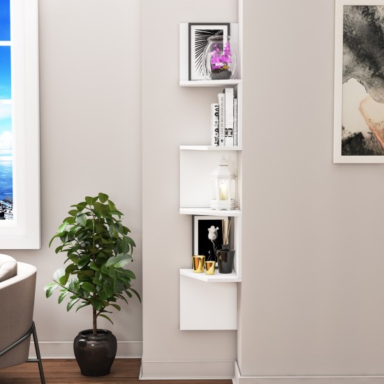Wall Shelf Desaldo - White White Hanah Home Wall Shelf Desaldo - White White