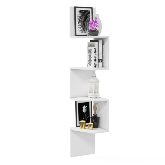 Wall Shelf Desaldo - White White Hanah Home Wall Shelf Desaldo - White White